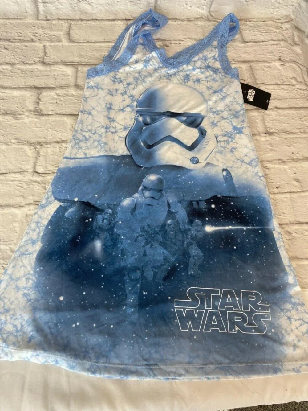 NEW Disney Star Wars Storm Trooper Womens Small Chemise Nightgown Sleepware  4ak - Picture 3 of 5
